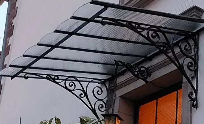Pose de vitre pour marquise, Strasbourg, DS Dépannage